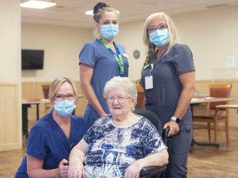 Fairmount resident and staff