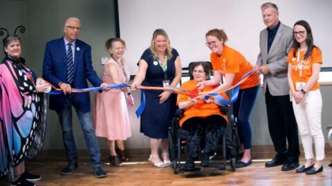 Fairmount launch event ribbon cutting.