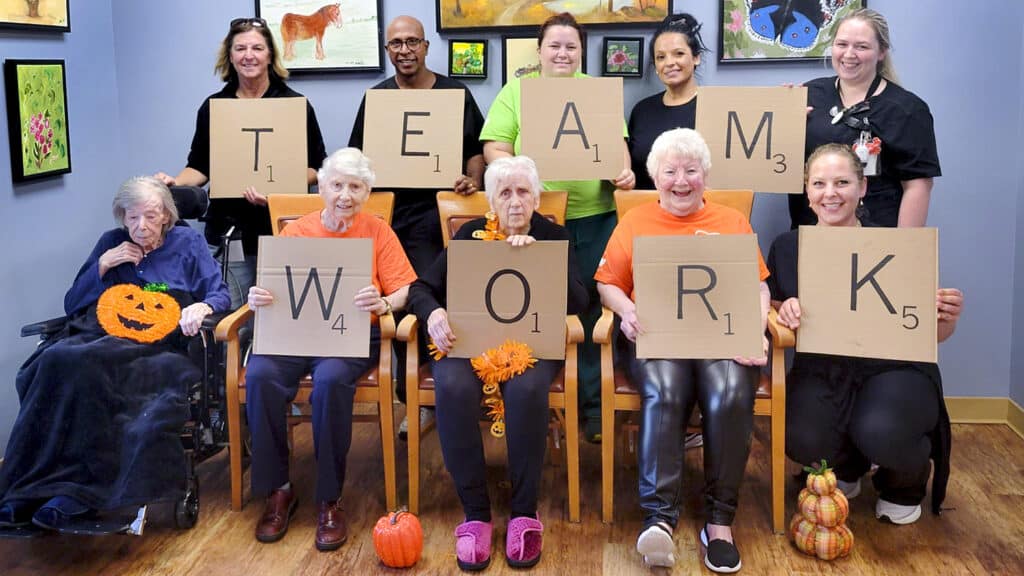 A team of Fairmount Home residents and volunteers. 