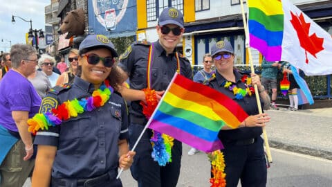 Frontenac Paramedics in the Kingston Pride Parade