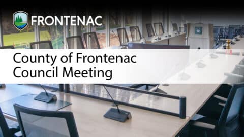 Decorative Image. Text: County of Frontenac Council Meeting