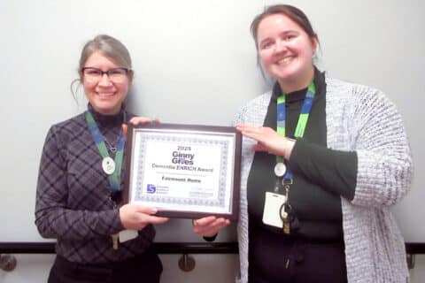 Fairmount Home recreationists Katie Johnson and Chloe Aird-Tousignant